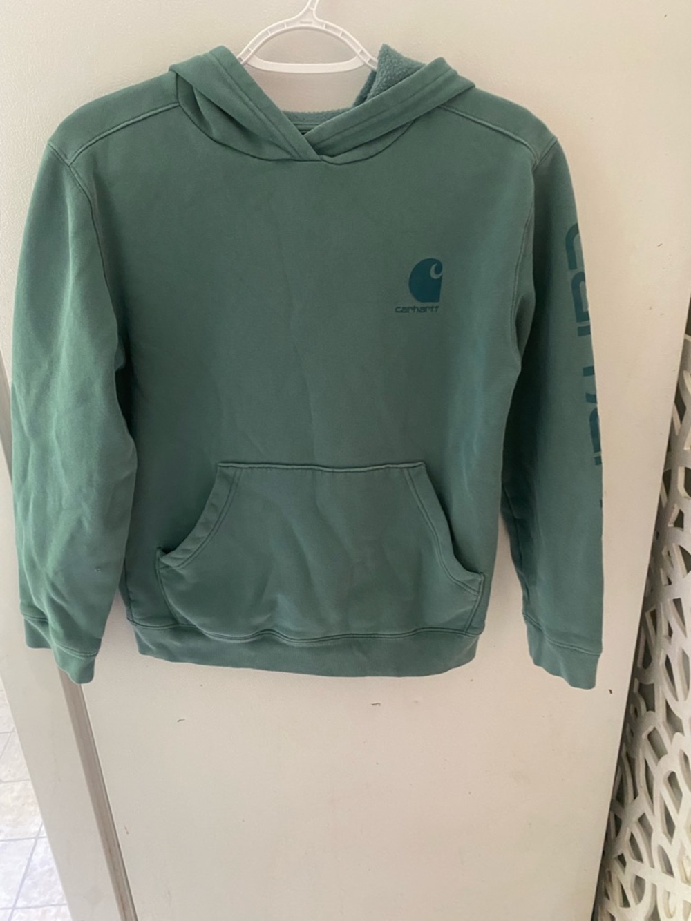 Carhartt Teal Logo Pullover 
Kids (14-16)